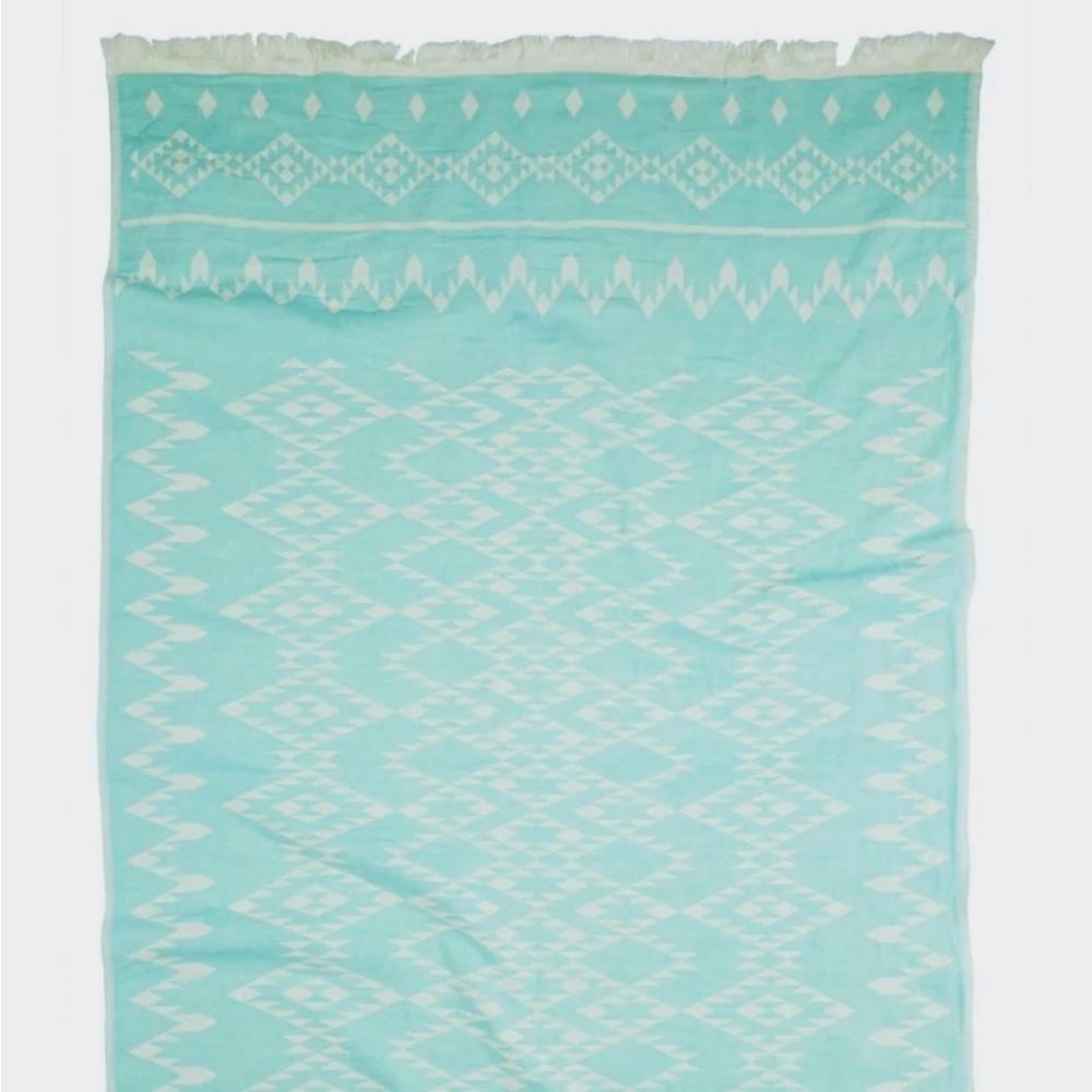 Kilim Pestamal 100% Cotton Turkish towel color mint